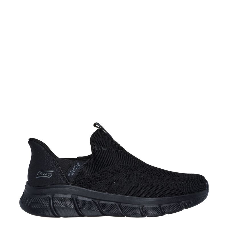 SKECHERS - Tenis Skechers Slip Ins Moda Bobs B Flex Scored Hombre Negros