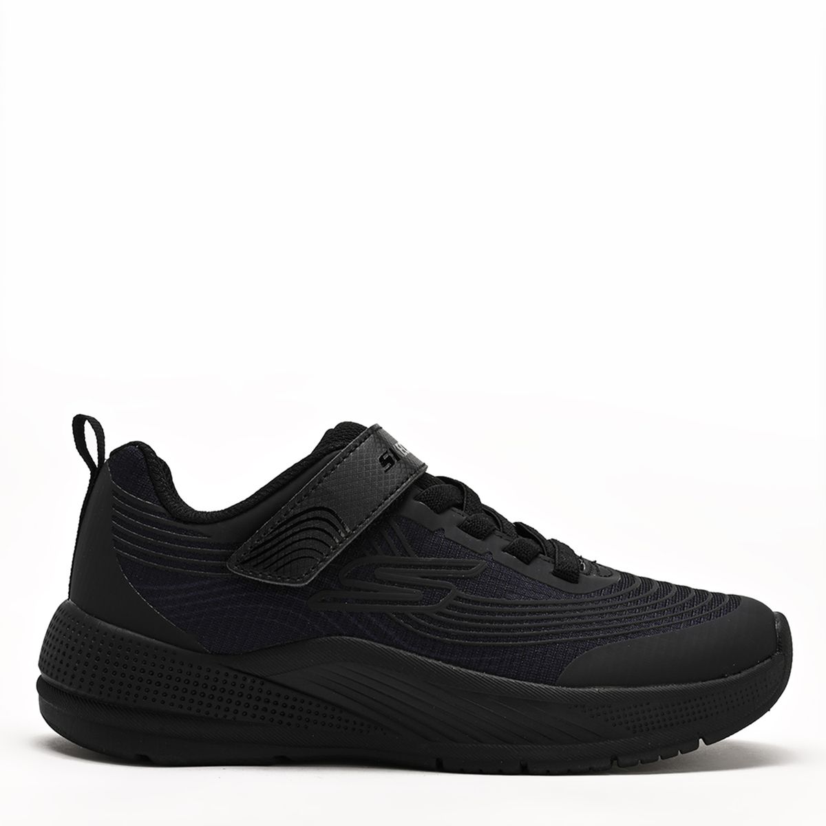 SKECHERS - Tenis moda Skechers Microspec Advance Niño con Velcro Negros