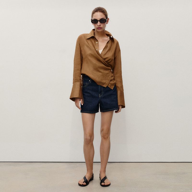 MANGO - Short Mujer Tiro alto Mango