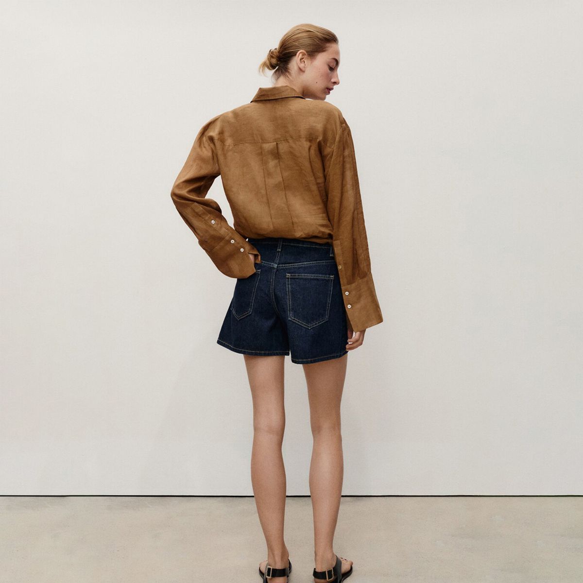 MANGO - Short Mujer Tiro alto Mango