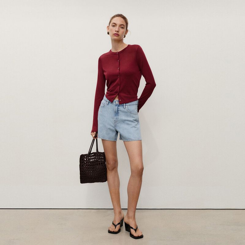 MANGO - Short Mujer Tiro alto Mango