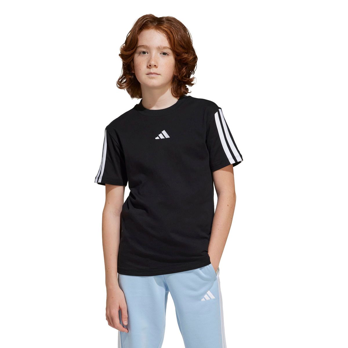 ADIDAS - Camiseta deportiva Unisex infantil con Logo Manga corta de Algodón Adidas