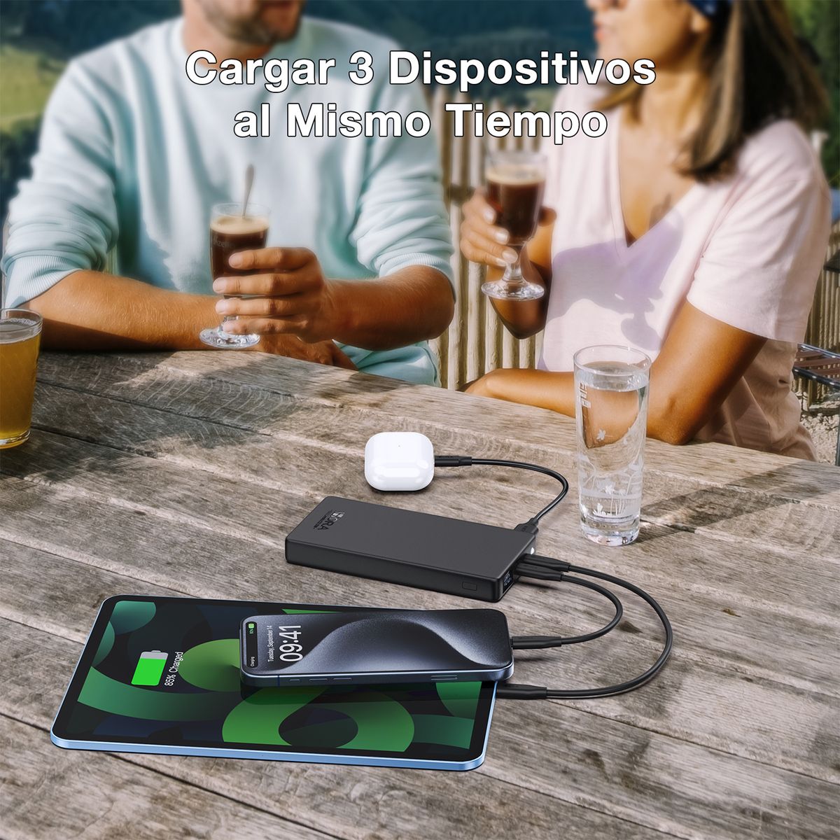 1 HORA - PwrBank 10.000Mah 22.5W Carg Ráp 1Hora