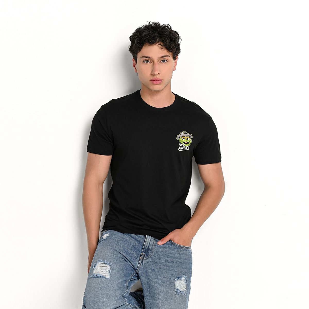 BEARCLIFF - Camiseta Hombre Manga corta con Estampado de Algodón Bearcliff