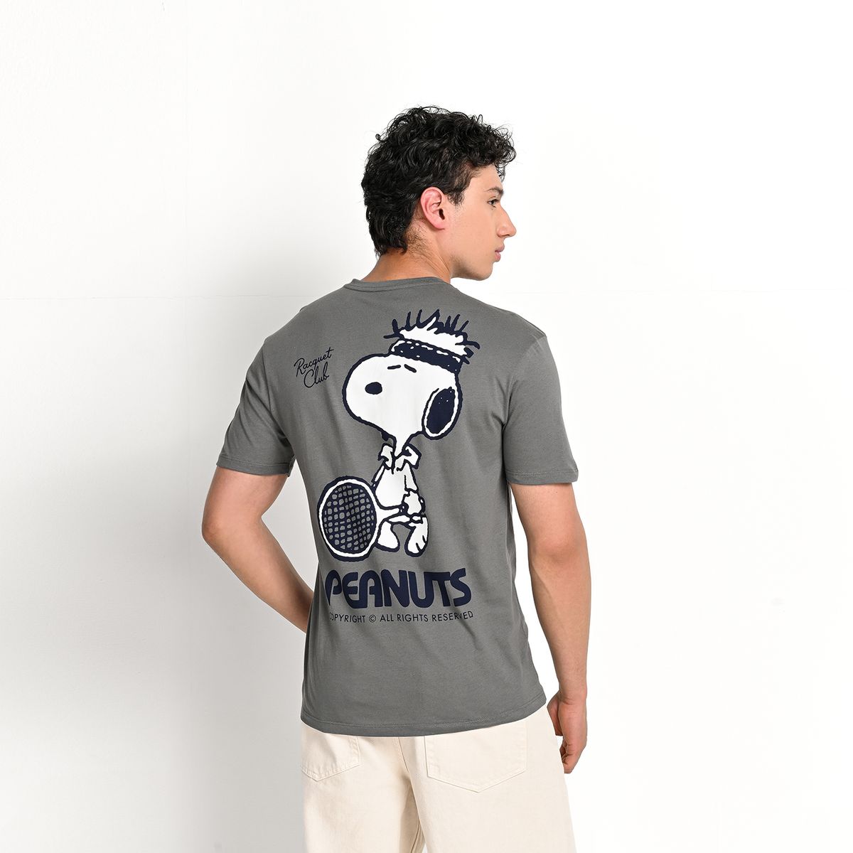 BEARCLIFF - Camiseta Hombre Manga corta con Estampado de Algodón Bearcliff