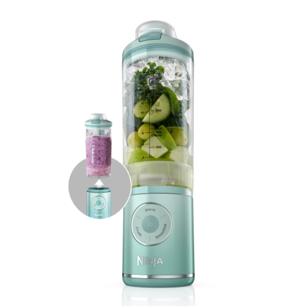 NINJA - Licuadora personal portátil e inalámbrica Ninja Blast Max¿ con 3 programas  BC251NV