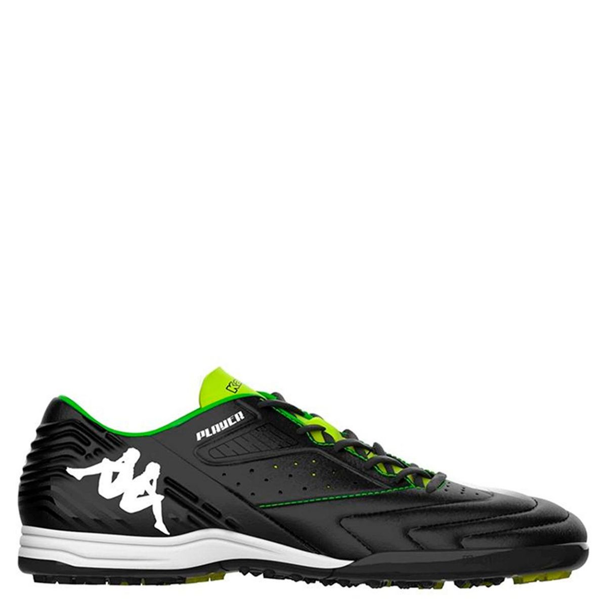 KAPPA - Guayos para cancha sintética Kappa Hombre Player Mid TG Negros