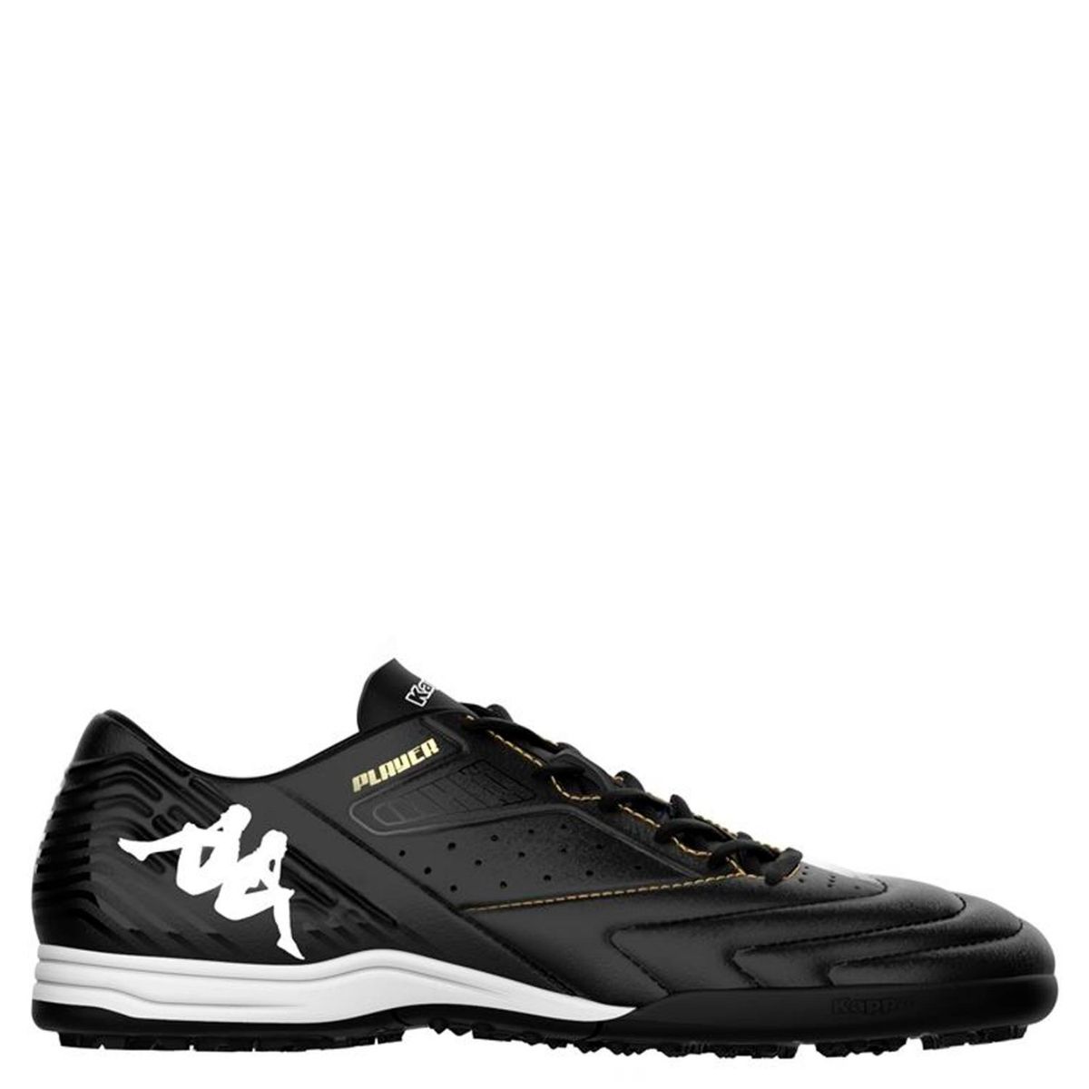 KAPPA - Guayos para cancha sintética Kappa Hombre Player Mid TG Negros