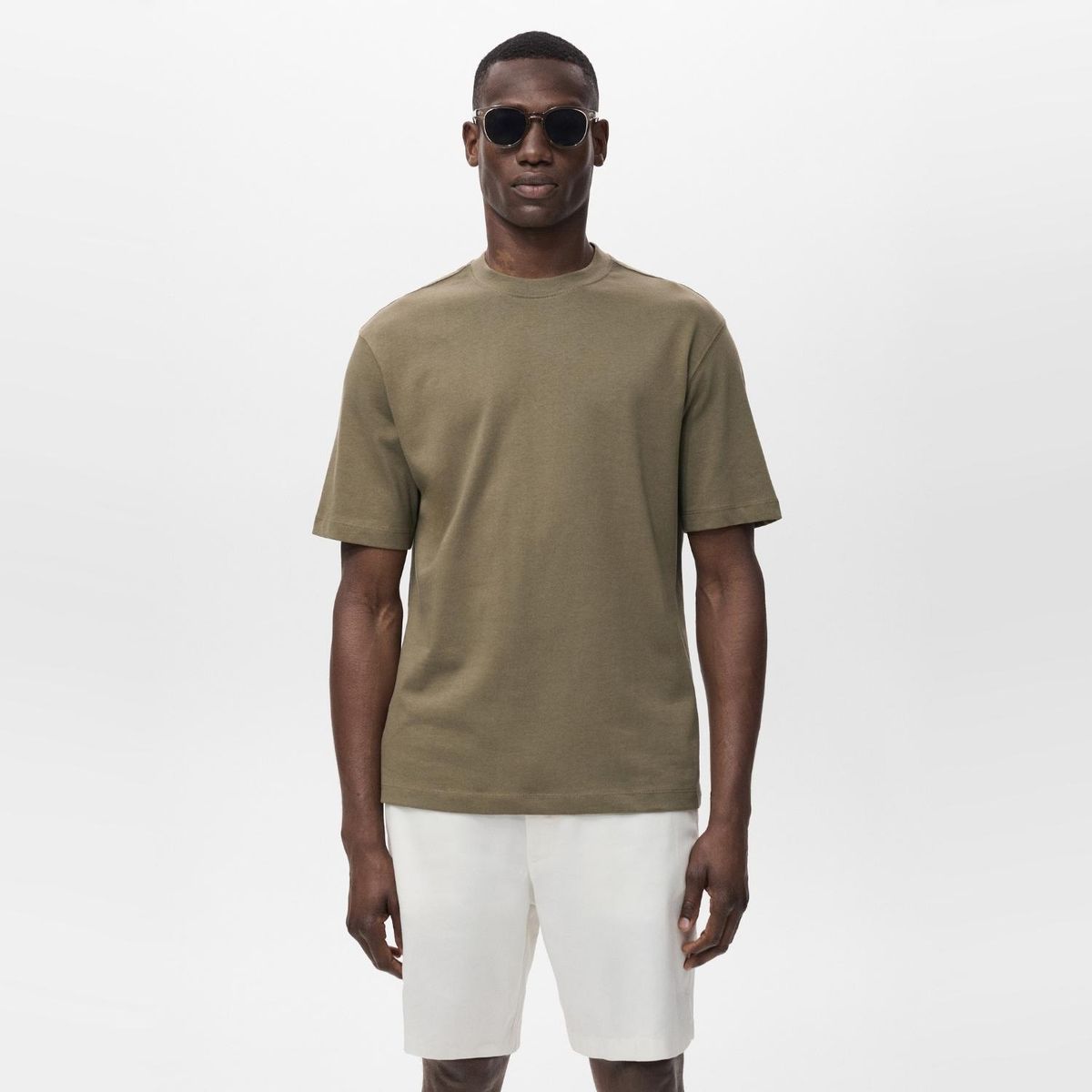 MANGO - Camiseta Hombre de Algodón MANGO