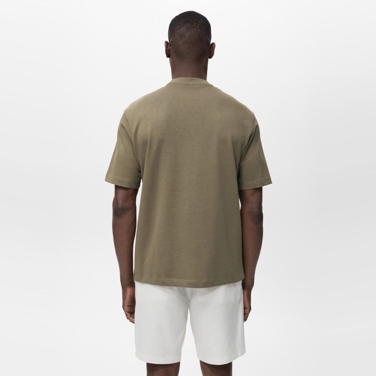 MANGO - Camiseta Hombre de Algodón MANGO