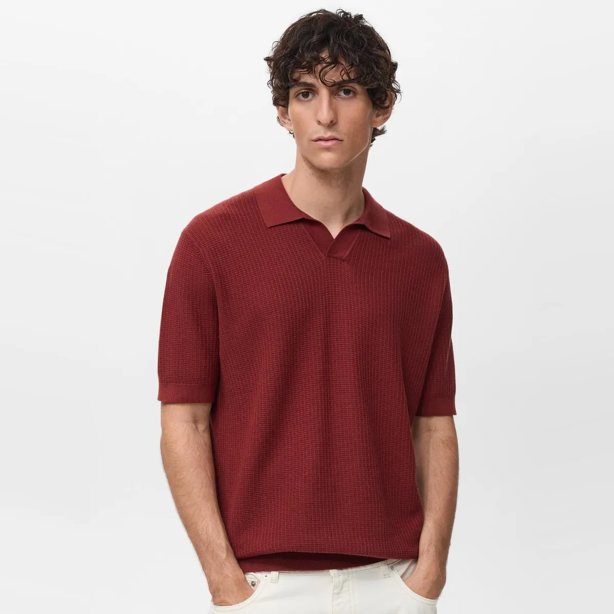 MANGO - Camiseta polo Hombre Manga corta Mango