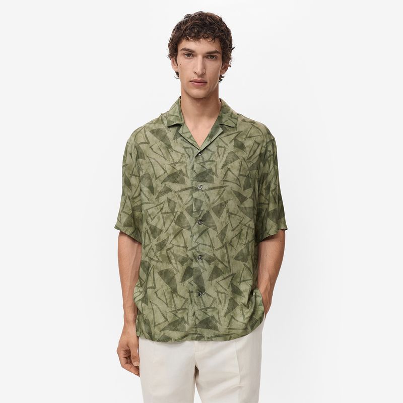 MANGO - Camisa Hombre Manga corta Regular fit MANGO