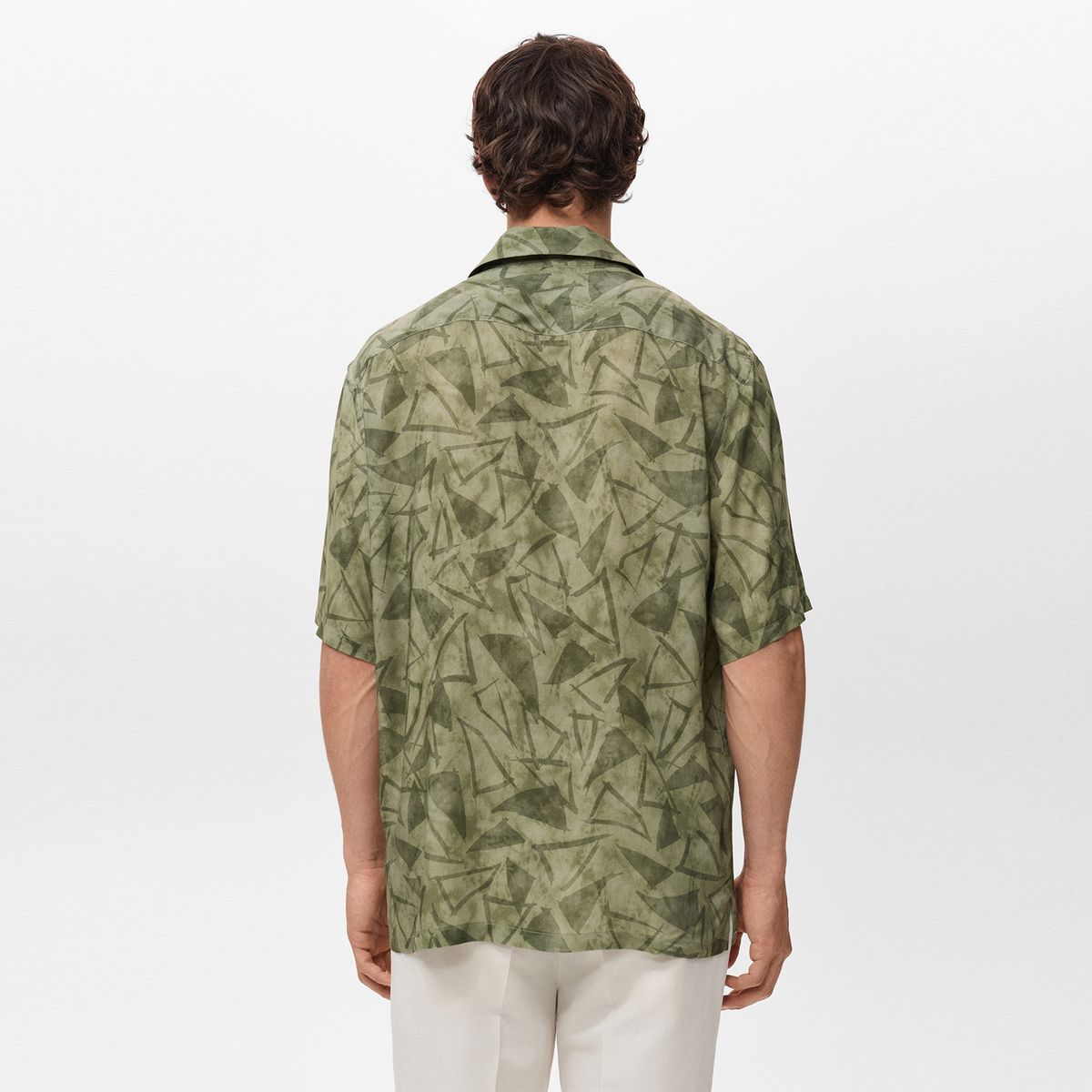 MANGO - Camisa Hombre Manga corta Regular fit MANGO