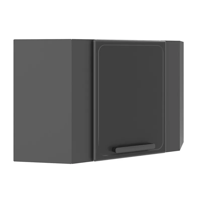 BERTOLINI - Mueble de cocina esquinero de 59 cm en acero al carbón