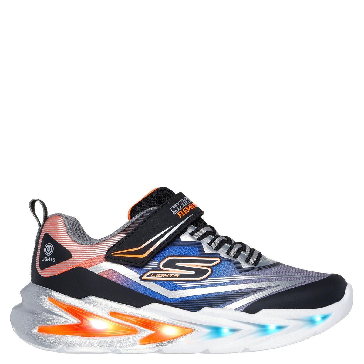 SKECHERS - Tenis con luces Skechers Flex Glow Ultra Niño con Velcro