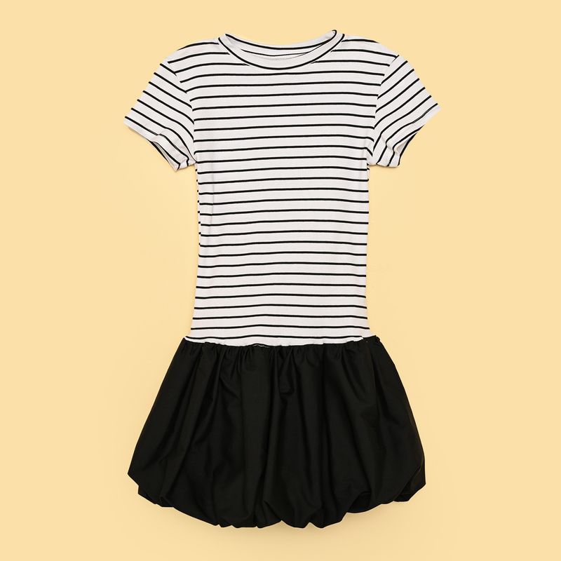 ELV - Vestido para Niña Manga corta Elv