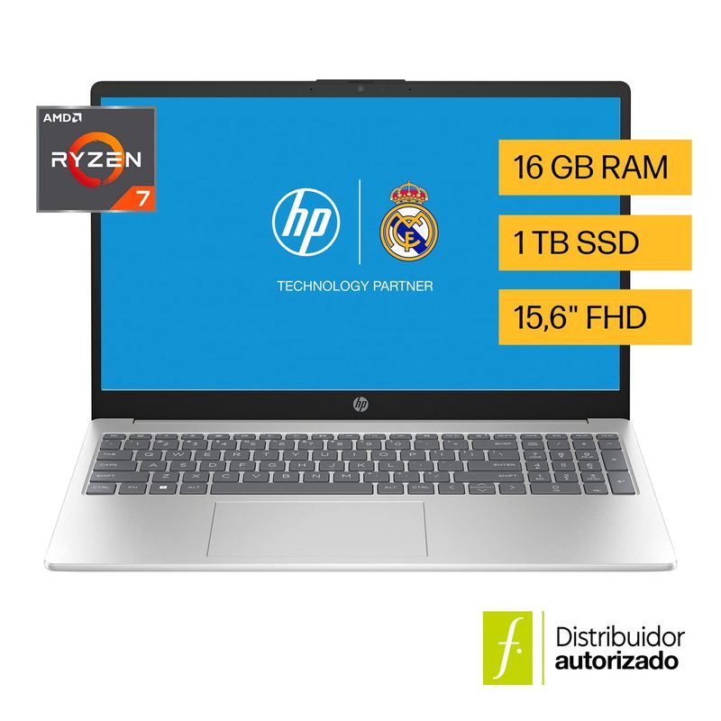 HP - Laptop HP 15-fc0276la AMD Ryzen 7 16 GB 1 TB SSD 15.6 FHD Windows 11 Home
