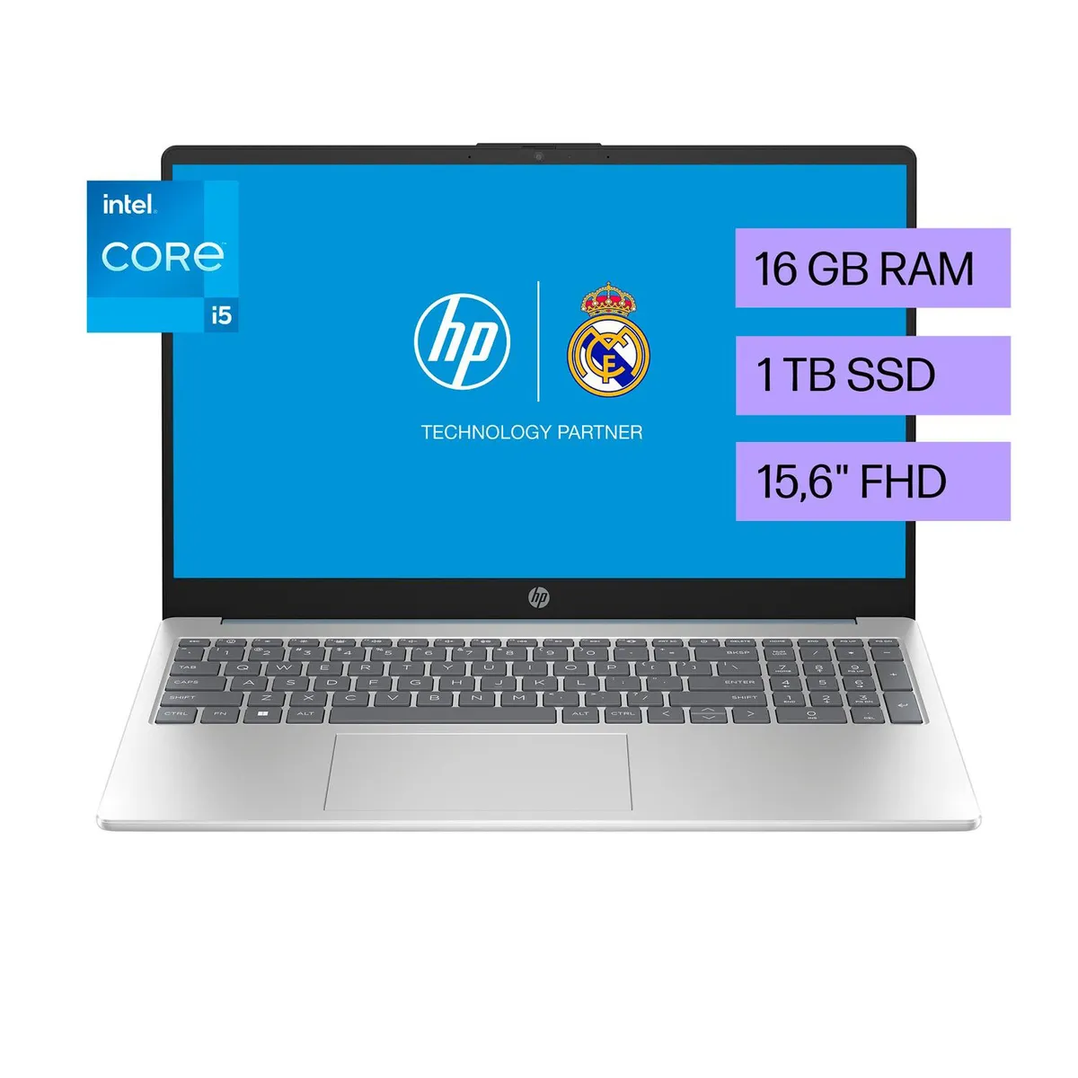 HP - Portátil HP | Intel Core i5 | 16 GB  RAM | 1 TB SSD Almacenamiento| Windows 11 Home | 15-fd0263la | Computador portátil