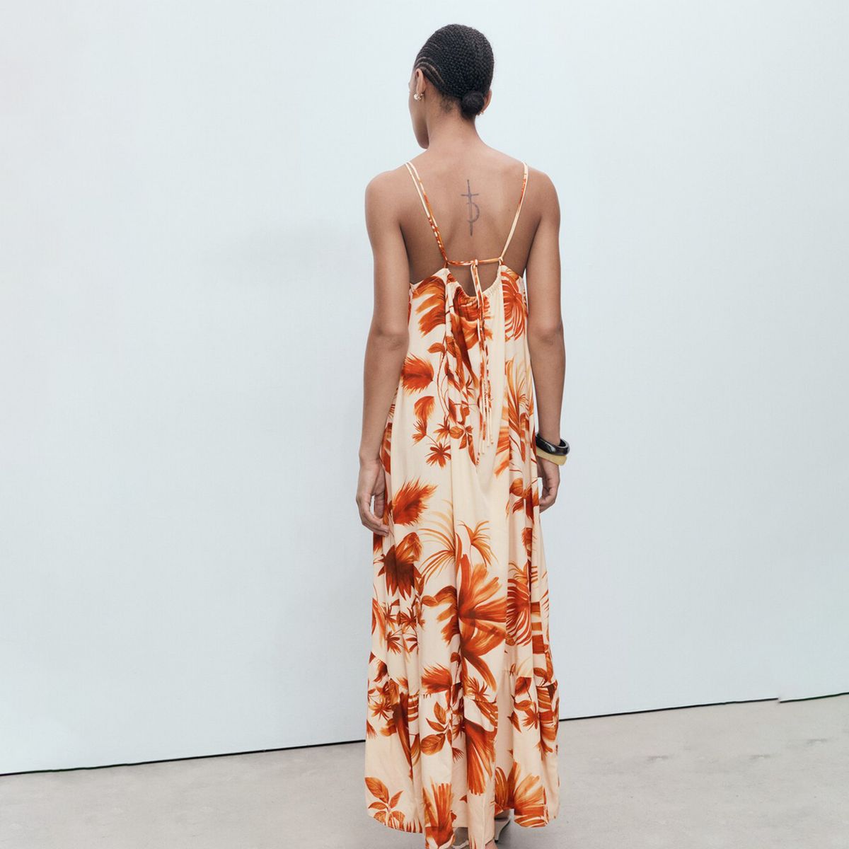 MANGO - Vestido Largo con Estampado para Mujer Mango