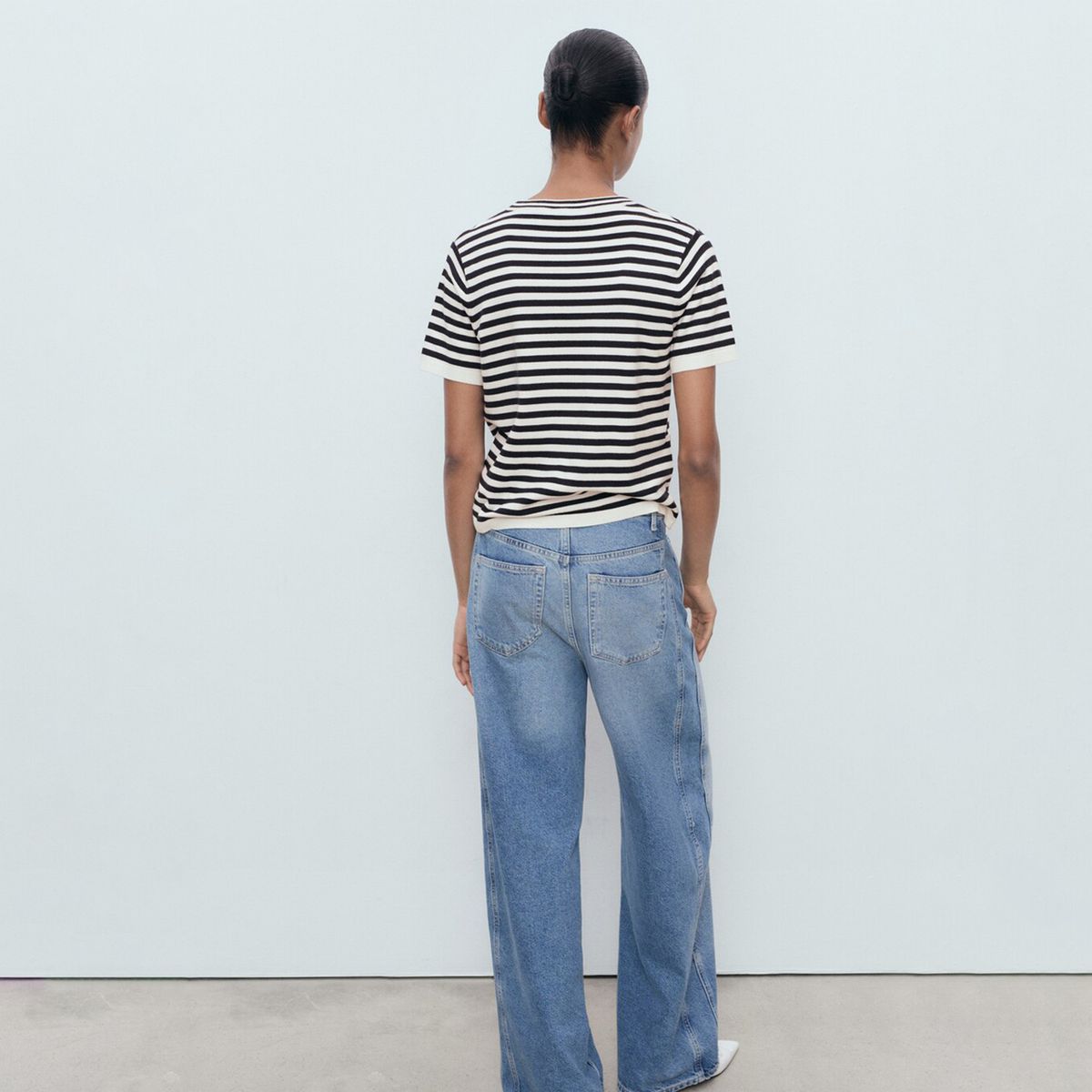 MANGO - Saco Mujer de Rayas Mango