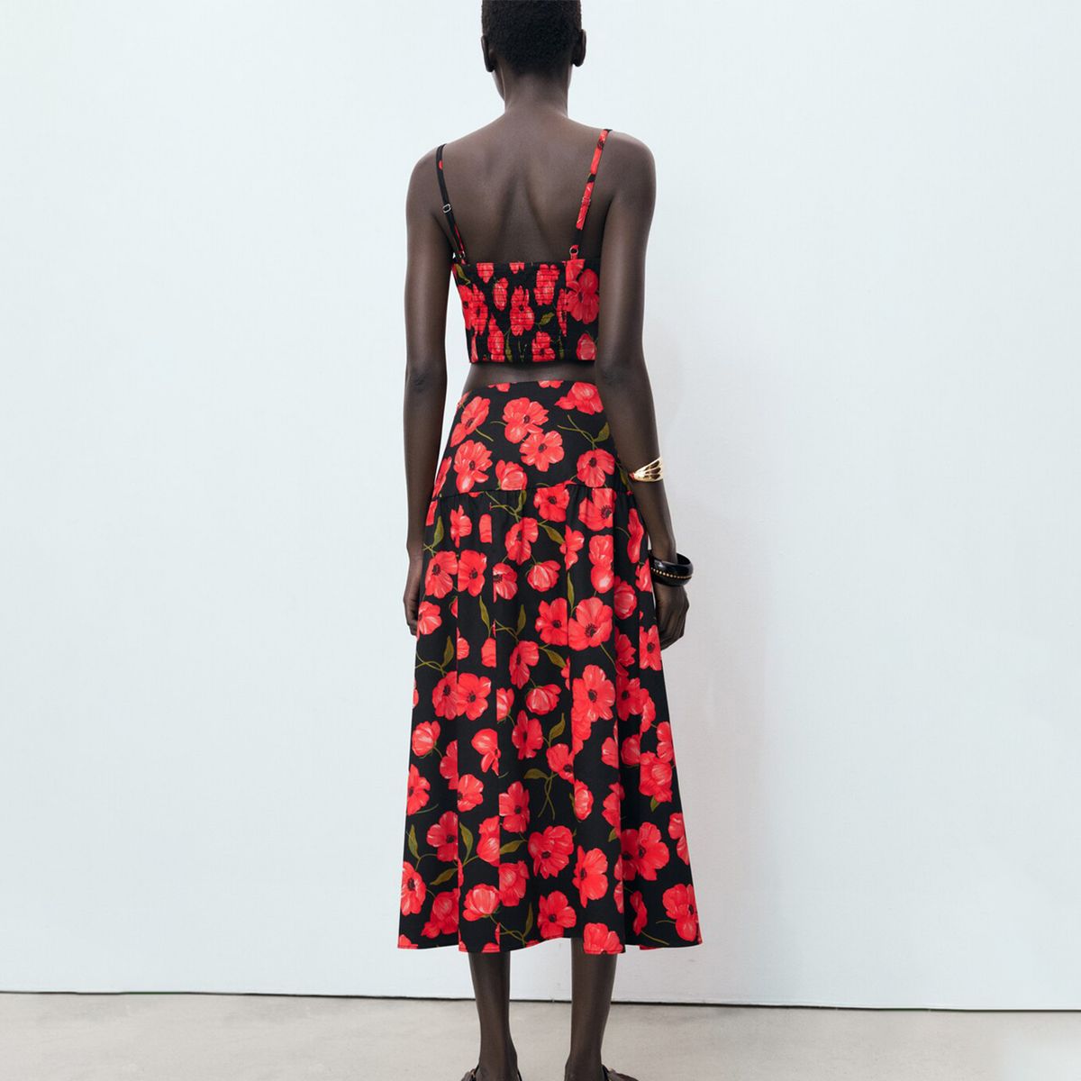 MANGO - Falda Maxi Mujer con Estampado Mango