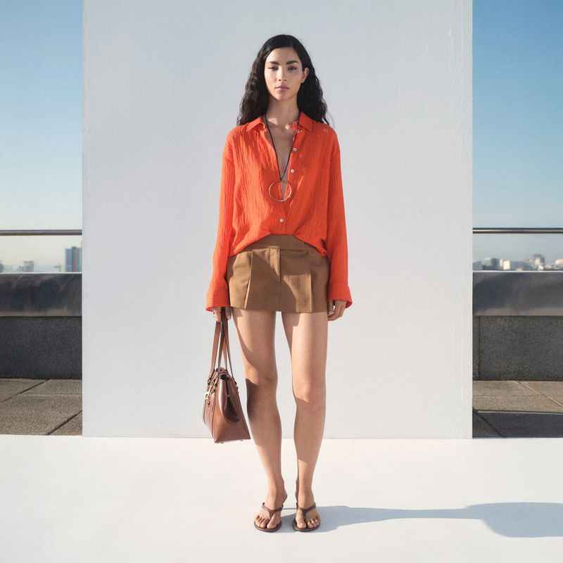 MANGO - Camisa Mujer Manga larga Mango