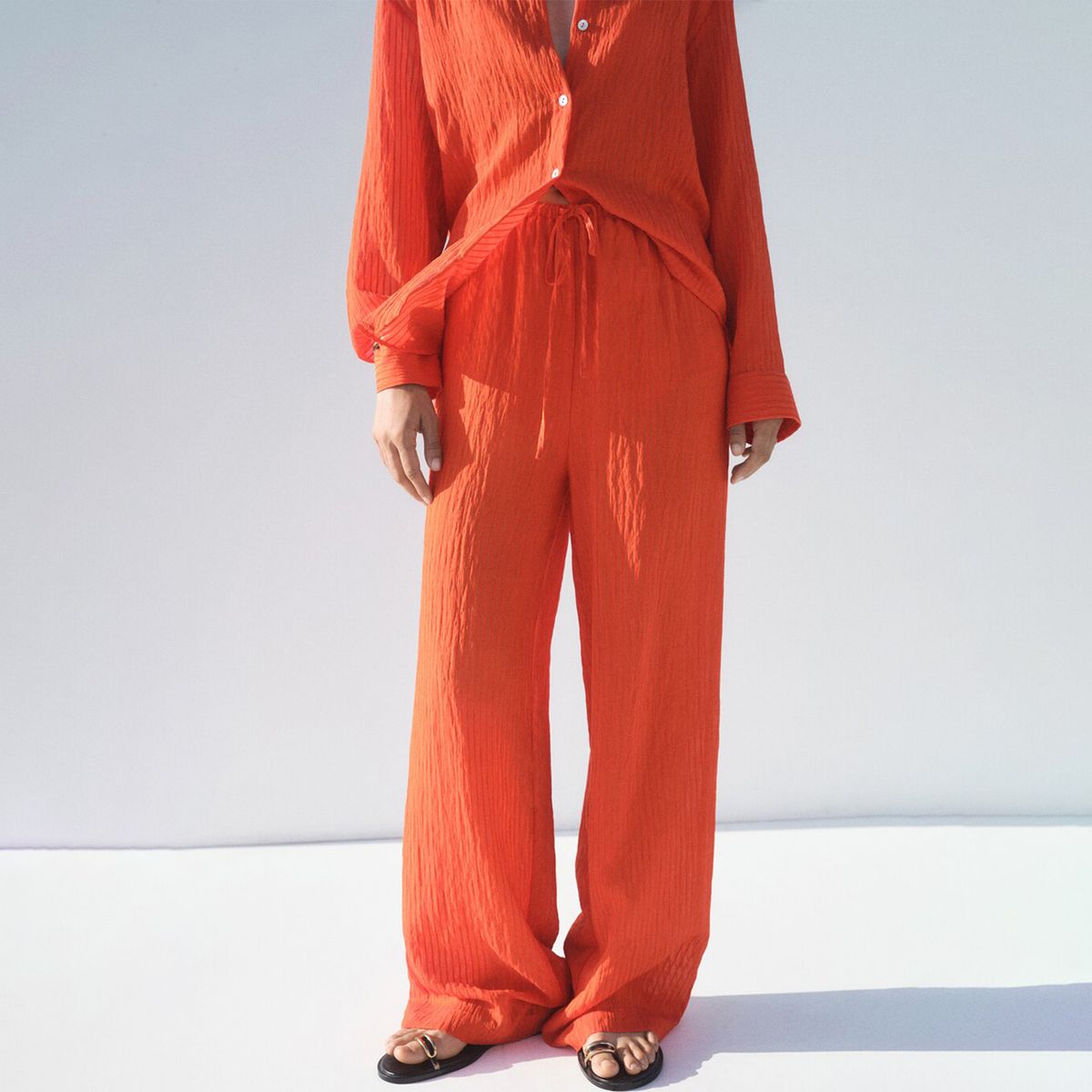 MANGO - Pantalón Recto Mujer Tiro medio MANGO