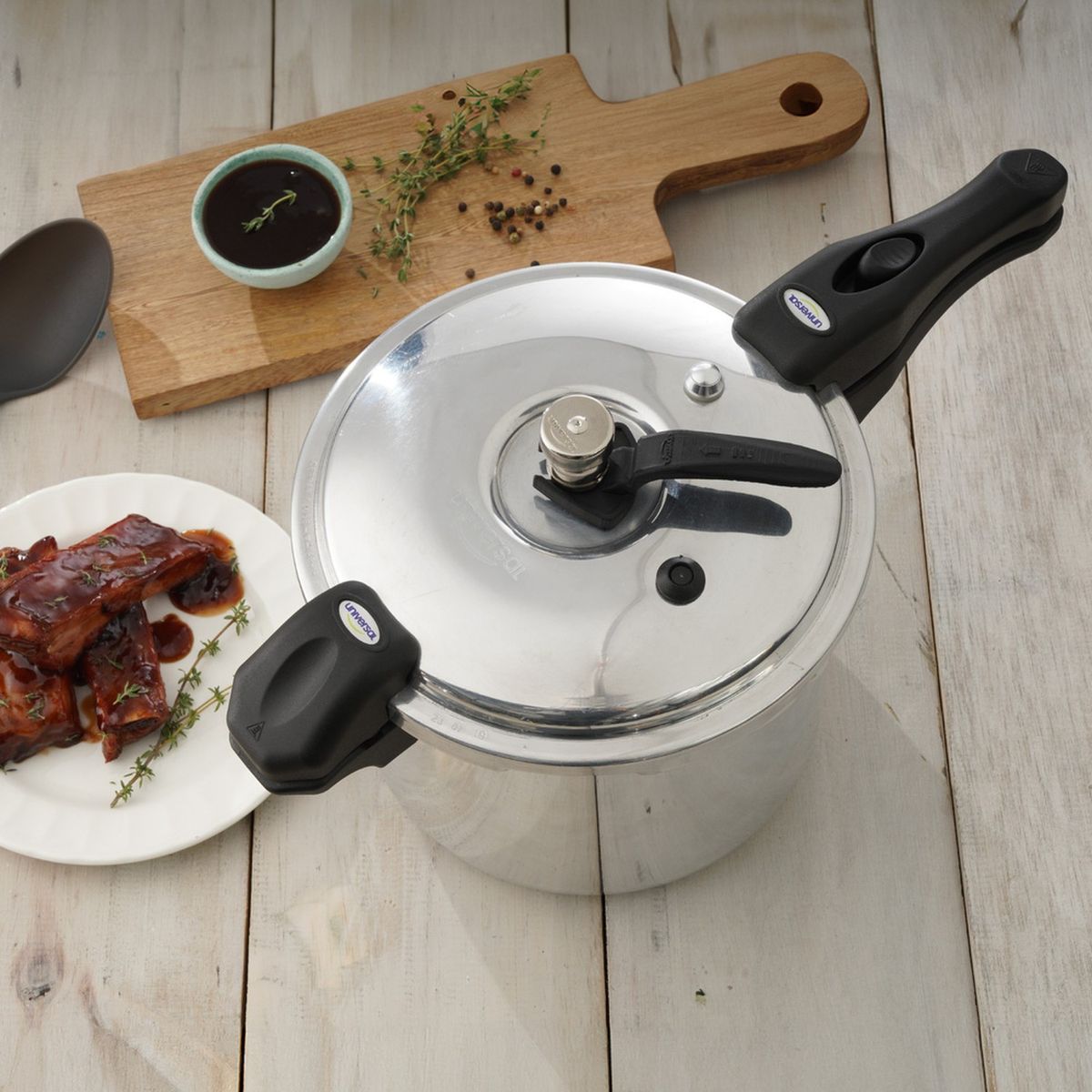 UNIVERSAL - Olla a presión UNIVERSAL Aluminio 6 litros