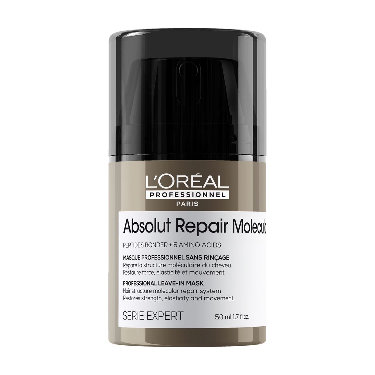 LOREAL PROFESSIONNEL - Mascarilla capilar LOREAL PROFESSIONNEL Termoprotector Absolut Repair Molecular reparación molecular para cabellos muy dañados Fortalecedor 50 ml
