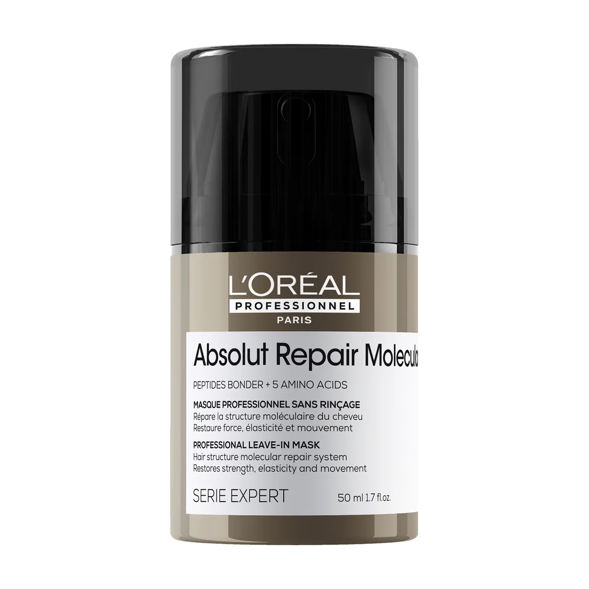LOREAL PROFESSIONNEL - Mascarilla capilar LOREAL PROFESSIONNEL Termoprotector Absolut Repair Molecular reparación molecular para cabellos muy dañados Fortalecedor 50 ml