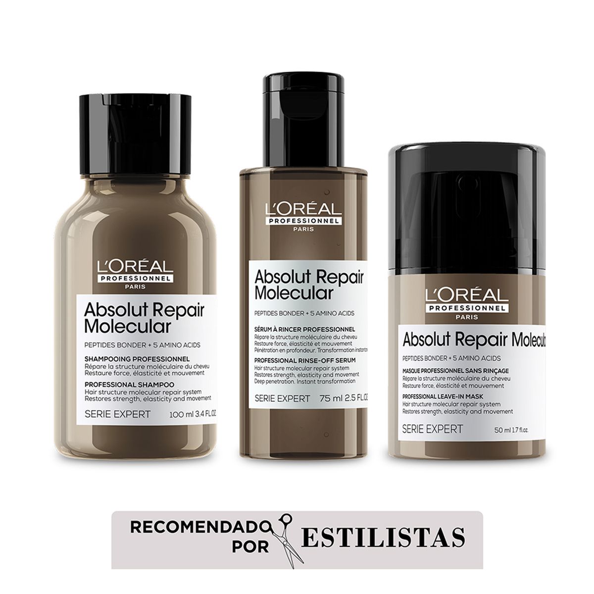 LOREAL PROFESSIONNEL - Tratamientos capilares Absolut Repair Molecular Mini Trio Kit LOREAL PROFESSIONNEL : Absolut Repair Molecular Mini Trio Kit