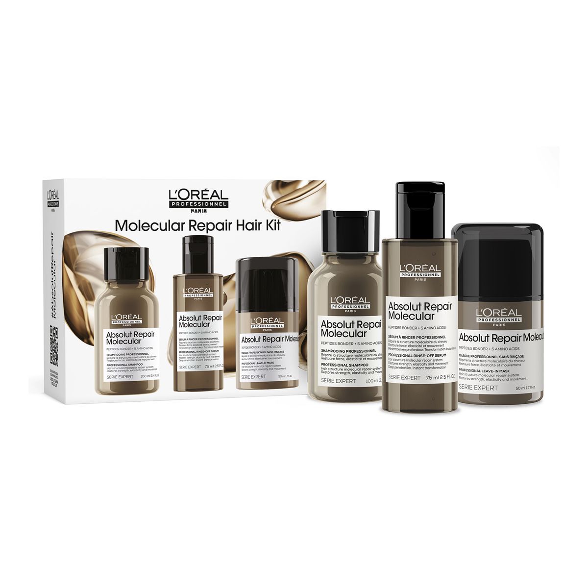 LOREAL PROFESSIONNEL - Tratamientos capilares Absolut Repair Molecular Mini Trio Kit LOREAL PROFESSIONNEL : Absolut Repair Molecular Mini Trio Kit