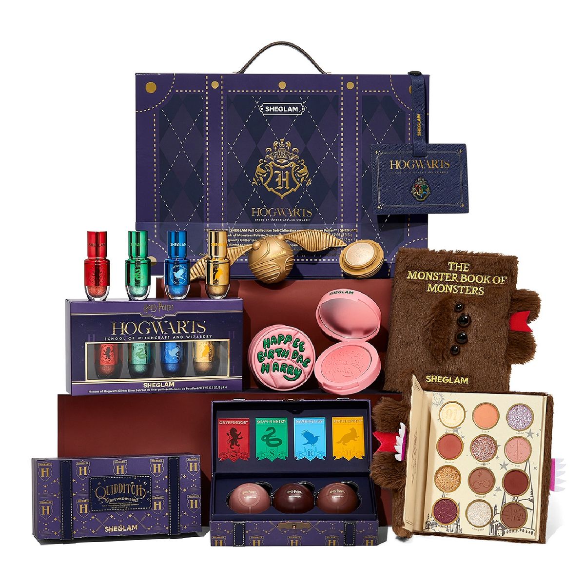 SHEGLAM - Set de maquillaje rostro Harry Potter X Houses Of Hogwarts Glitter Liner Set Sheglam Incluye: 4 deliniadores 12 gr