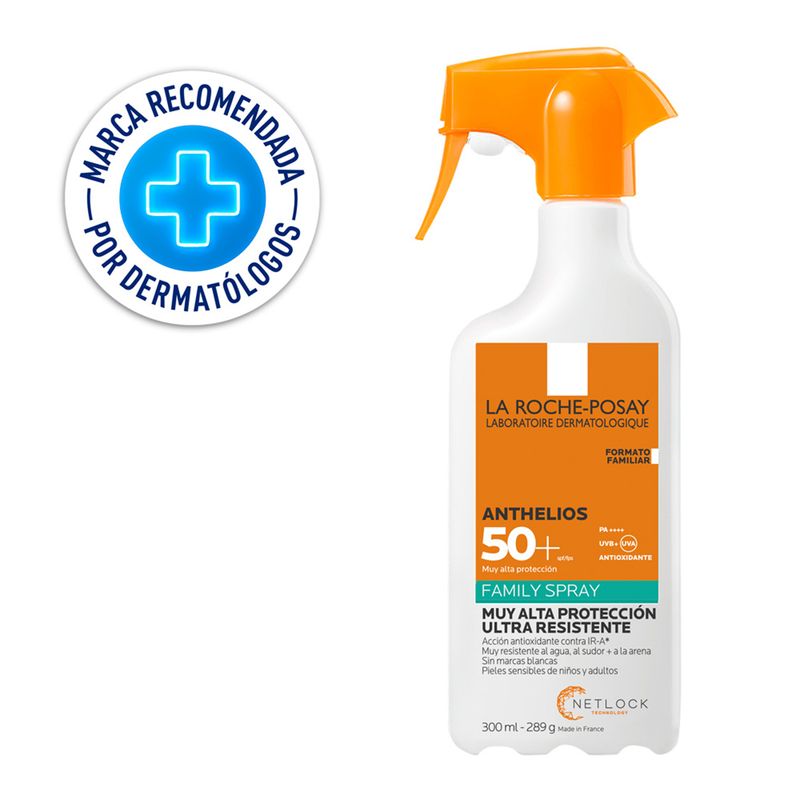 LA ROCHE POSAY - Protector solar ANTH FAM SPRAY SP50 Emulsión La Roche Posay 300 ml