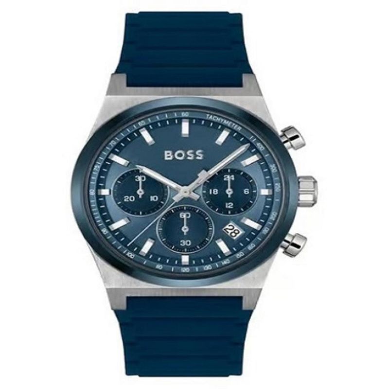 BOSS - Reloj Boss Hombre candor chrono . Reloj Silicona Azul