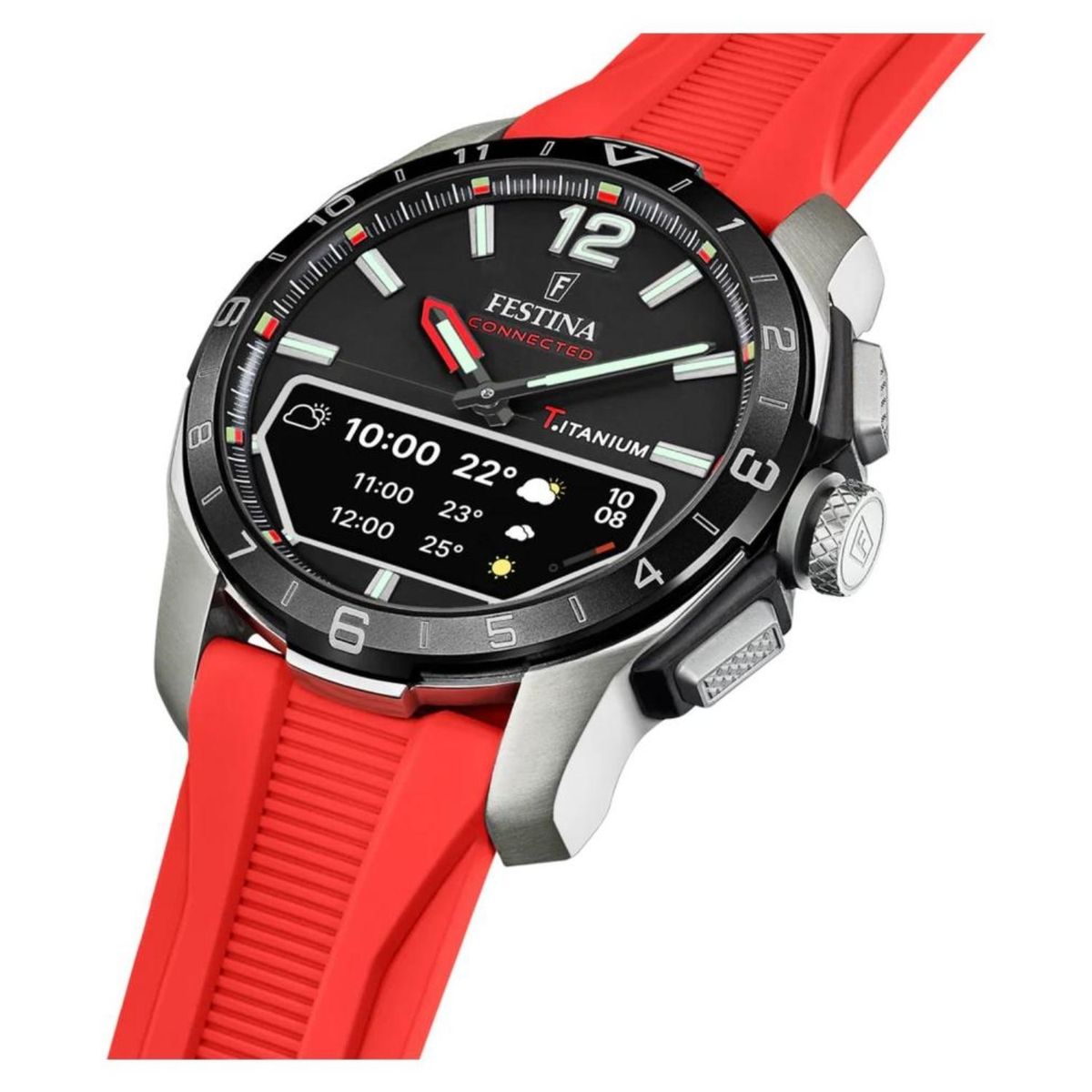FESTINA - Reloj Festina Hombre Connected . Reloj Caucho Rojo