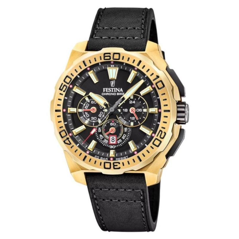 FESTINA - Reloj Festina Hombre Chrono Bike . Reloj Cuero Negro