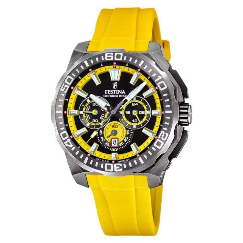 FESTINA - Reloj Festina Hombre Chrono Bike . Reloj Silicona Amarillo
