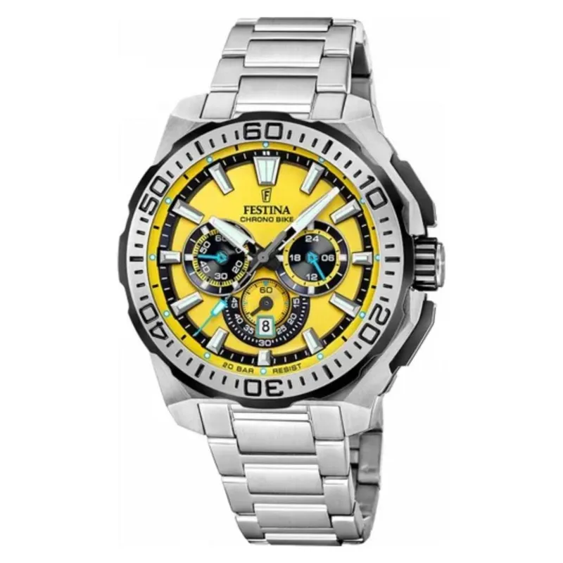 FESTINA - Reloj Festina Hombre Chrono Bike . Reloj Acero Inoxidable Plateado