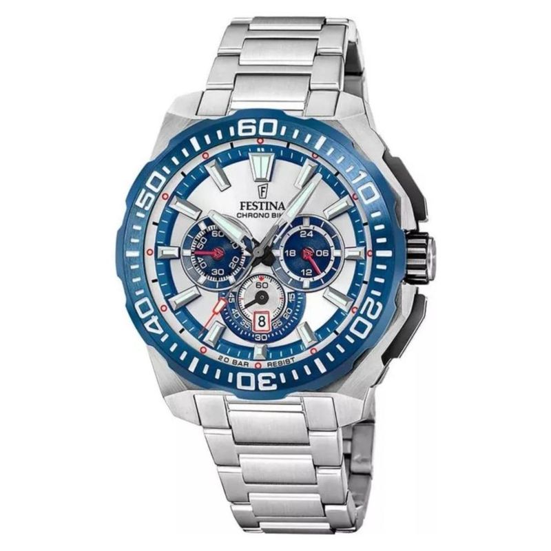 FESTINA - Reloj Festina Hombre Chrono Bike . Reloj Acero Inoxidable Plateado