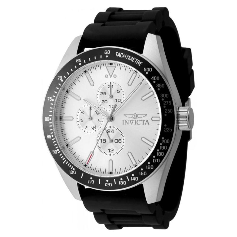 INVICTA - Reloj Invicta Hombre Aviator . Reloj Silicona Negro