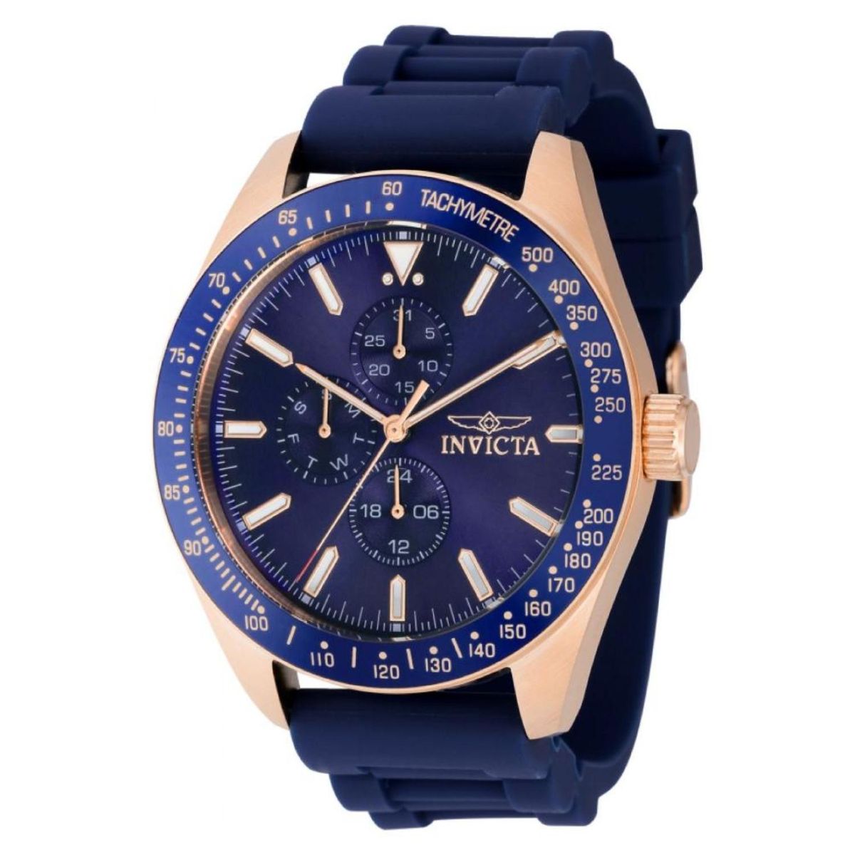 INVICTA - Reloj Invicta Hombre Aviator . Reloj Silicona Azul