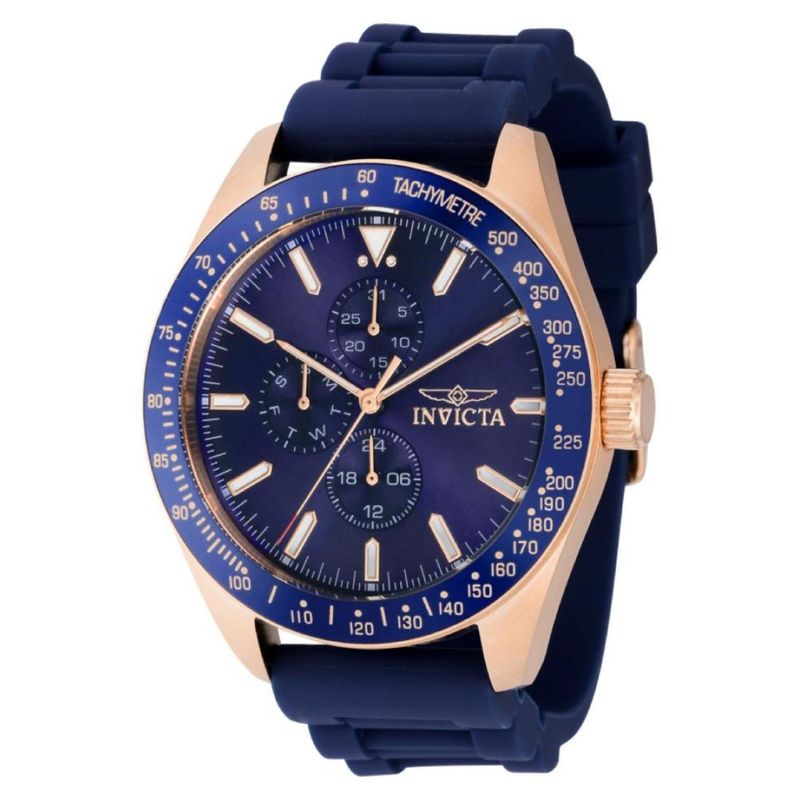 INVICTA - Reloj Invicta Hombre Aviator . Reloj Silicona Azul