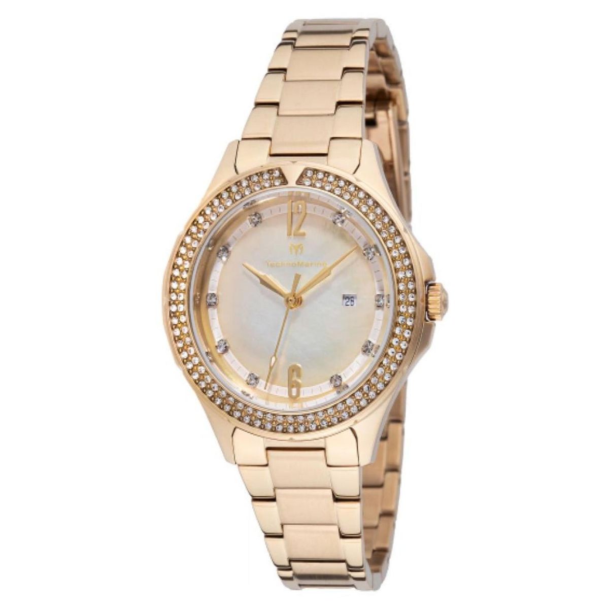 TECHNOMARINE - Reloj Technomarine Mujer Luna . Reloj Acero inoxidable Dorado