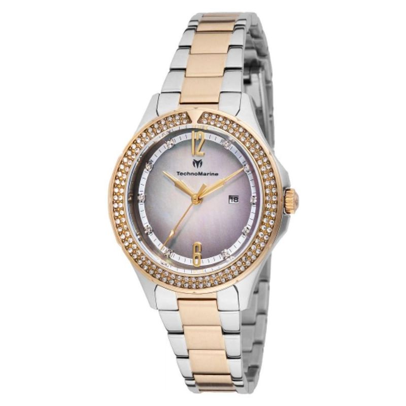TECHNOMARINE - Reloj Technomarine Mujer Luna . Reloj Acero inoxidable Dorado