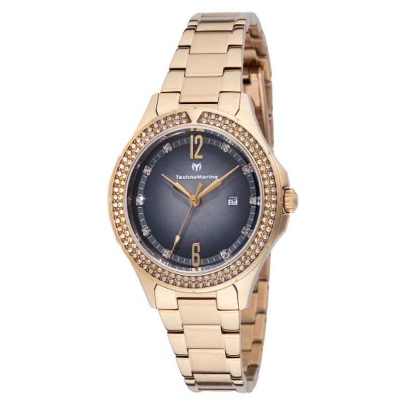 TECHNOMARINE - Reloj Technomarine Mujer Luna . Reloj Acero inoxidable Dorado