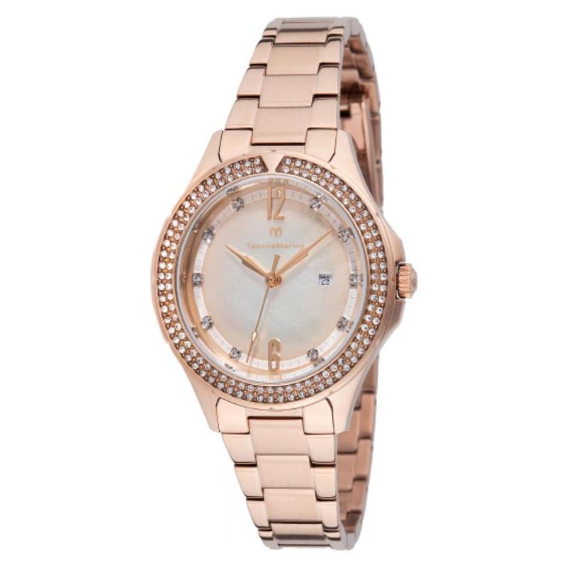 TECHNOMARINE - Reloj Technomarine Mujer Luna . Reloj Acero inoxidable Oro rosa