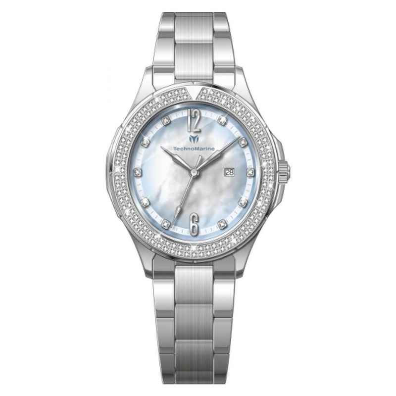 TECHNOMARINE - Reloj Technomarine Mujer Luna . Reloj Acero inoxidable Plateado
