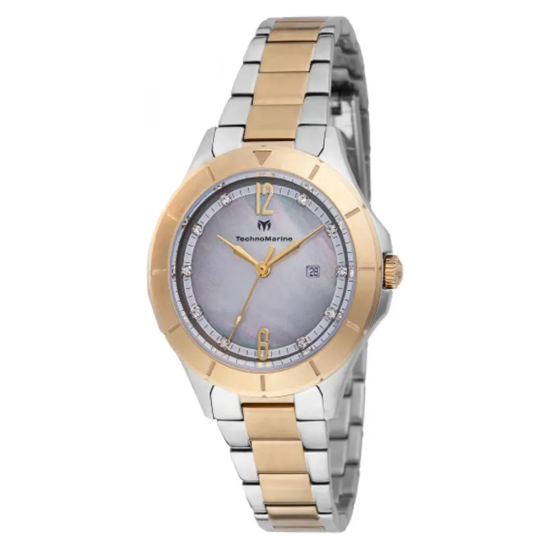 TECHNOMARINE - Reloj Technomarine Mujer Luna . Reloj Acero inoxidable Dorado