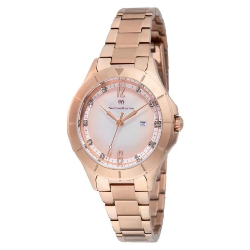 TECHNOMARINE - Reloj Technomarine Mujer Luna . Reloj Acero inoxidable Oro rosa